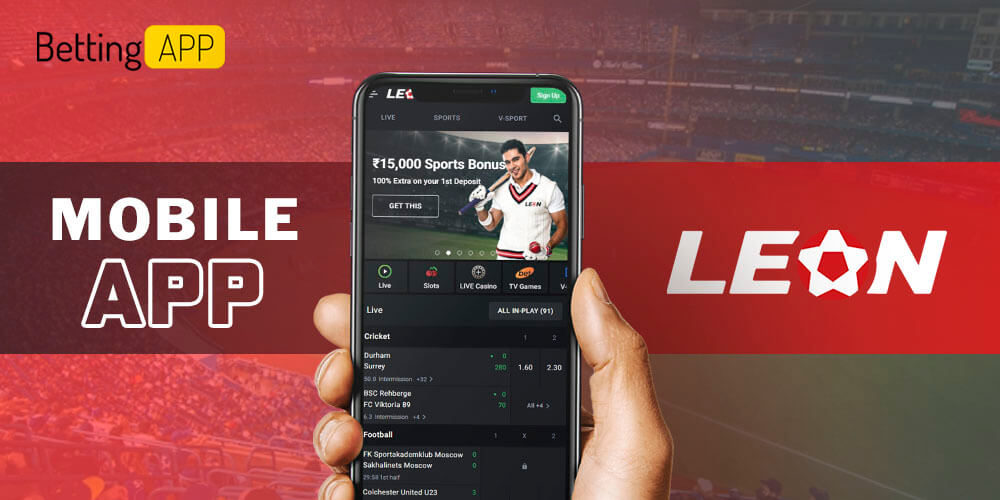 How to place a sport bet in the Leonbet app